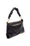 Royal Faux Leather Women's Hand and Shoulder Bag Black - 3