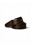 Premium Edge-Stitched Classic Belt - 3.5 cm - Black, Patent Leather & Brown Color Options - Unisex 100-135 cm Adjustable Belt - 2