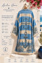 Jacquard Woven Sailor Patterned 100% Cotton Muslin Kimono Oversize Beach Kaftan Yacht Style Women's Bathrobe - 5