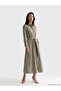 Poplin Shirt Dress with Belt - 2