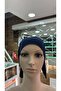 Luxury Bonnet with Back Tie, Non-Slip Inner Bonnet, Scarf, Shawl Bonnet, Hijab, Navy Blue - 3