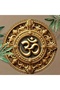 20x20cm 1 8in 2D Luxurious Golden Om Symbol Wall Decor Hanging Meditation Space Restaurant Terrace I - 8