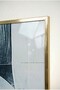 The Fight between Ice and Sky Blue 3-Piece Glass Painting Set with Gold Metal Frame for Home and Office - 4