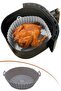 ®   Colorful Heat Resistant Washable Silicone Oven and Airfryer Round Model Baking Mat - 4