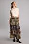 100% Cotton Manuka X Defacto A-Line Printed Voile Midi Skirt H4750Ax26Sm - 3