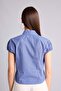 100% Cotton Fitted Shirt with Collar Checkered Short Sleeve Shirt H6471Ax26Sp - 5