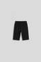 3-Piece Cotton Children's Short Leggings Above Knee (Black, White, Ecru) - 5