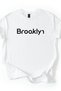 Unisex Brooklyn Printed T-Shirt 100% Organic Cotton Crew Neck Comfortable Fit Casual T-Shirt - 4
