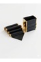 Luxury Leather and Gold Detailed Office Desktop Set - Horizontal Stand and Pen Holder - 2