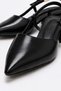 Women's Buckle-Strapped Open-Back Heeled Shoes Black Yanki̇ - 5