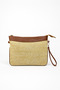 Women's Straw Portfolio & Clutch Bag Brown - 5