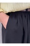 Seniha Gathered Double Pocket Belted Skirt-Pa203 Black - 4