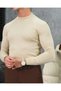 Slimfit Molded Cotton Knitwear Half Fisherman Knitwear Sweater - 7