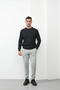 Wick Patterned Crew Neck Sweater - 2