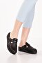 Genuine Leather Comfort Sole Comfortable Daily Sabo Slippers Irm.230 Black - 5
