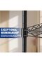 5-Tier Storage Shelves, Metal Wire Shelving Unit, 44 cm W x 29 cm D x 131 cm H - 7