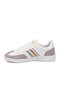 White Lace-Up Flexible Unisex Sports Shoes 015 g - 4