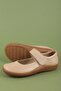 Genuine Leather Anatomical Sole Comfortable Daily Ballet Flats Usl.2210 Beige - 3