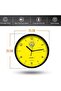 Clokify Nadi Al Wasl Wall Clock, 25 cm Analog, Silent Movement, Battery Operated, Design 2, Black Frame - 2