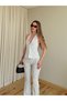 White Polka Dot Bustier Trouser Set - 7350 - 3
