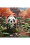 Lz-8803 Sitting Cute Flower Panda 350 Pieces Block Toy - 2