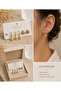 Burcu Jewelry Golden Shell Premium 3-Piece Earring Set - 2
