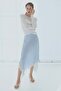 Asymmetric viscose skirt