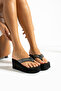 Robin Women's Silver Platform Flip-Flop Beach Slippers 7 cm