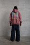 Men's 3 Thread Cotton Hooded Printed Oversize Sweatshirt Hoodie with Pockets - Dusty Rose Mariposa Secre - 3