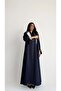 Mw2103 Abaya Blazer with High Quality Crepe and Stripe Material - 2