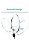 Portable MJ45 18" RGB Desktop Soft LED Ring Light with 3 Mobile Holders & Mini Stand - 2