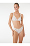 Lace Ruffle Detailed Comfortable Fit Bridal Brazilian Panties - 2