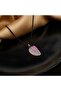 Pink Agate Natural Stone Pendant - Leaf Cut (2 Pieces)
