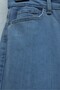 High Waist Straight Leg Jeans with Pockets - Light Blue - 5