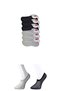 Glb-Stl41414 Black and Gray Women's Invisible Socks 6 Pairs