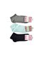 Glb-Stl41414 Black Gray and White Women's Ankle Socks 15 Pairs - 3