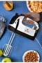 Hand Mixer, 5 Speeds, 2 Beaters, 2 Dough Hooks, (250W) Black-White (ME-HM8001) - 5