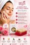 Pumpkin Fiber Soap with Rose Extract Moisturizing and Soothing Skin Care Soap - 2