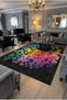 Sdt Fish Theme Patterned Modern Woven Base Decorative Carpet Mosso3395 - 3