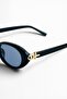 Livya Women's Sunglasses Uv400 Protection Navy Blue Glass Black Extra Light Frame - 5
