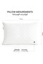 Majestic Quilted Pillow 50 x 75 cm, Pack of 4, Hotel Luxury Sleep Pillows, White - 5