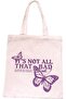 B&S Cotton Canvas Tote Bag | Eco-Friendly Shopping Bag with Handles | Durable Reusable Grocery Tote