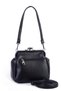 Mini Vintage Scholarship Clip-On Women's Shoulder and Crossbody Bag Black Victoria - 3