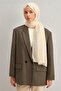 Stylish and Modern Wool Shawl, Cream Shawl with Comfortable Wear and Warm-Keeping Feature