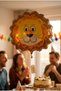 Safari Lion Head Foil Balloon 35X42 cm Safari Themed Children's Birthday Party Decoration - 3