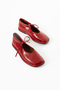 Brendon Knot Detail Comfort Genuine Leather Lace-Up Women's Ballet Flats - 5