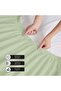 ® 3 Piece Fitted Sheet Set 180x200cm with 2 Pillow Cover Hotel Luxury Supersoft King Size Bed sheet Comfortable Lightweight Breathable Bedding Set (Mint Green) - 6