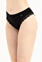 Women's Black Ruched Brazilian Panties