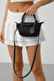 Women's Linen Zippered Shoulder Bag Grand - 3