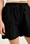 Embroidered Motif Cotton Shorts - 4